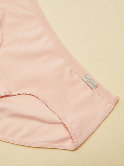 Plain Organic Cotton Hipster Panties