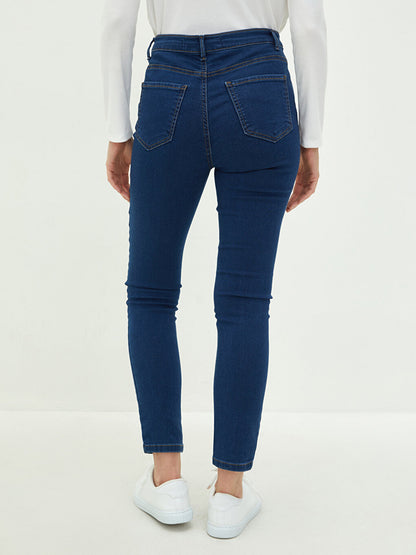 Skinny Fit Women's Rodeo Jean Trousers with Pocket Detail