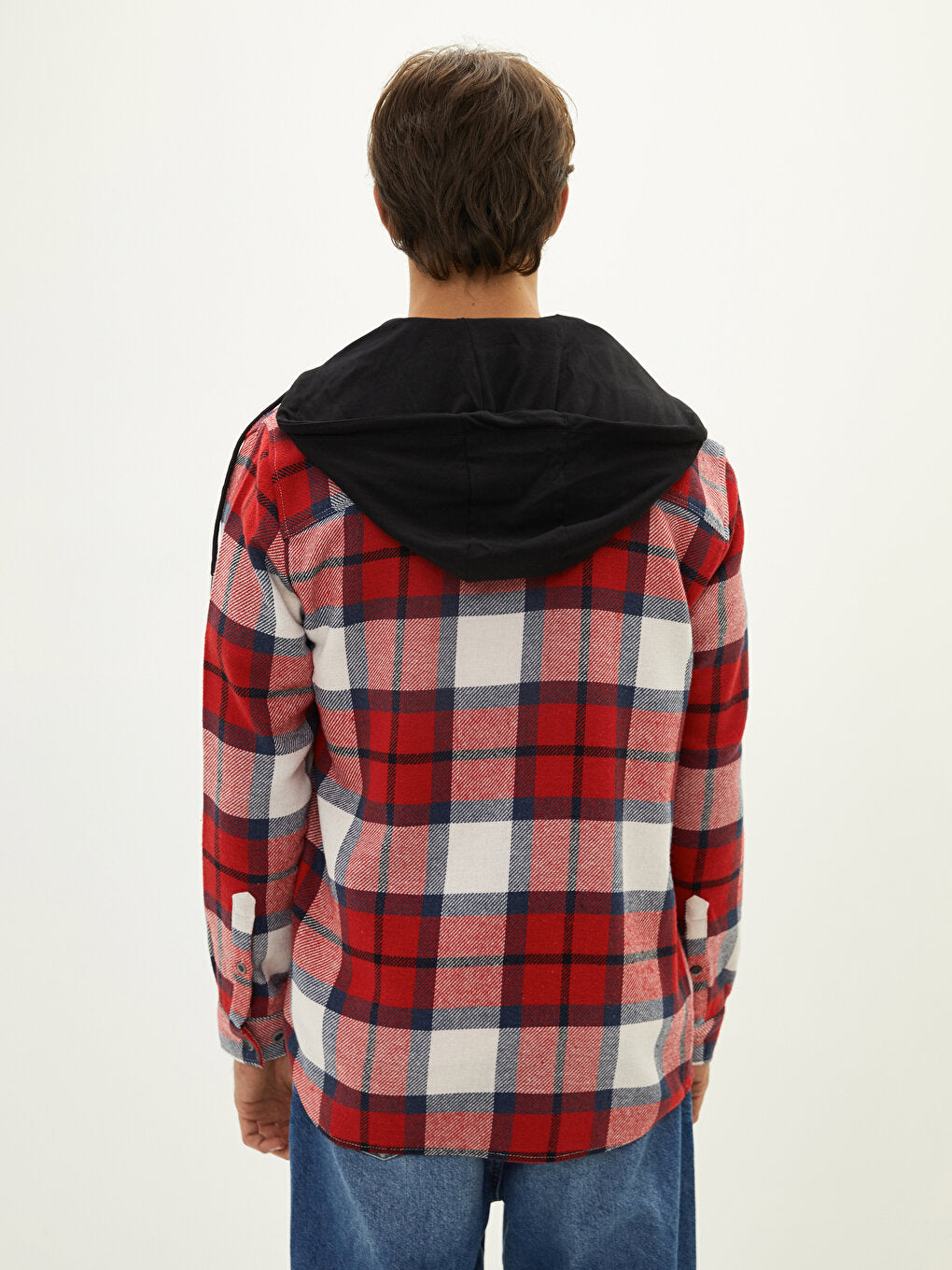 Regular Fit Long Sleeve Plaid Men's Lumberjack Shirt Jacket