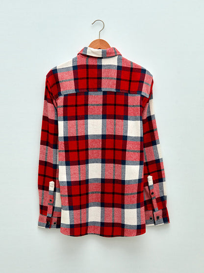 Regular Fit Long Sleeve Plaid Men's Lumberjack Shirt Jacket