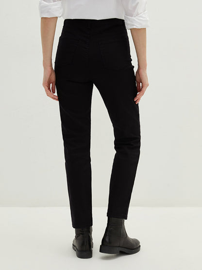 Skinny Fit Women's Jean Trousers with Pocket Detail