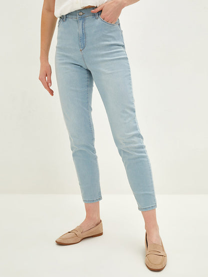 Skinny Fit Women's Rodeo Jean Trousers with Pocket Detail