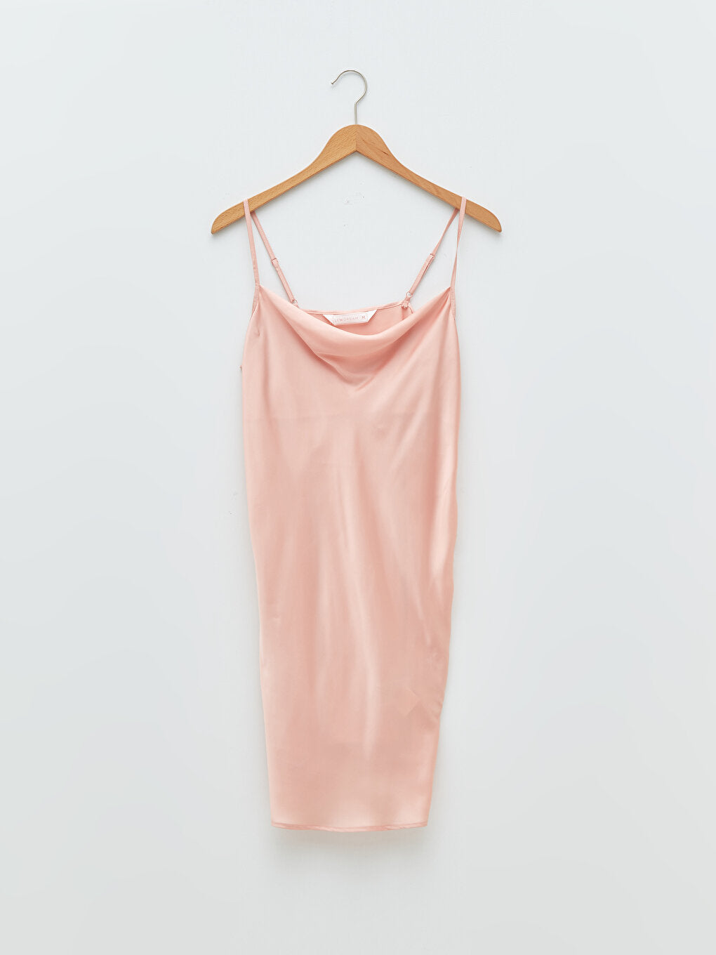 Women's Nightgown with Degaje Collar and Straps