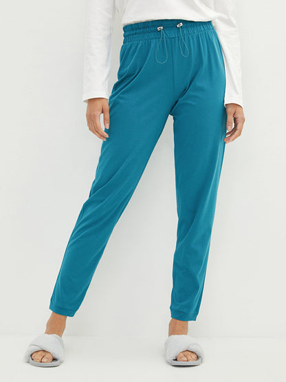 Plain Women's Pajama Bottom with Elastic Waist