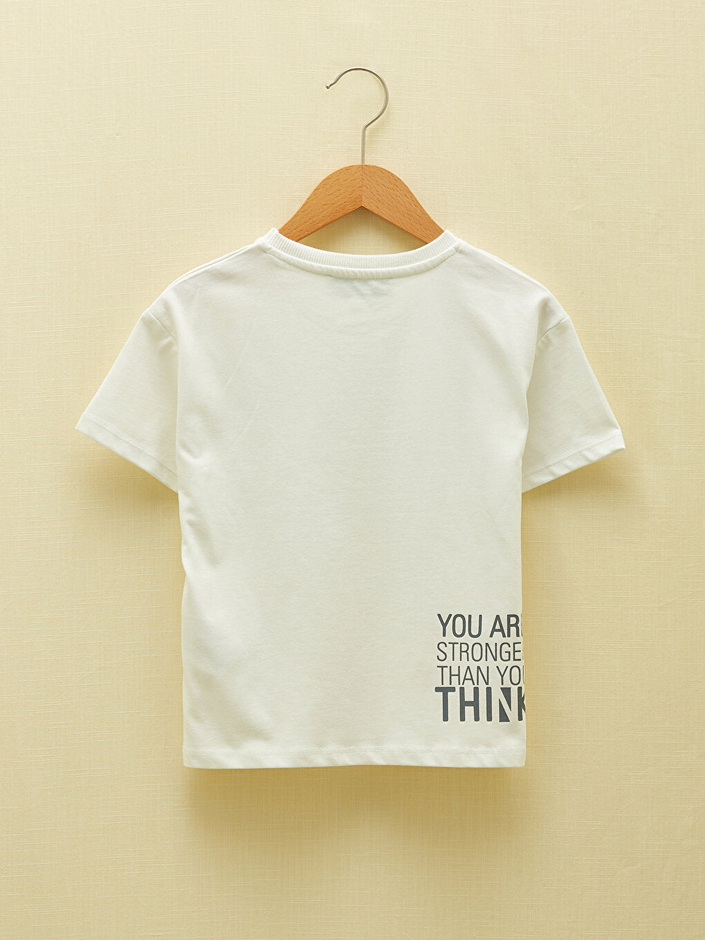 Crew Neck Printed Short Sleeve Organic Cotton Girls' T-Shirt