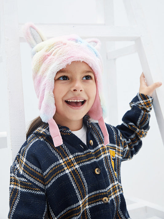 Girl's Embroidered Snow Hat