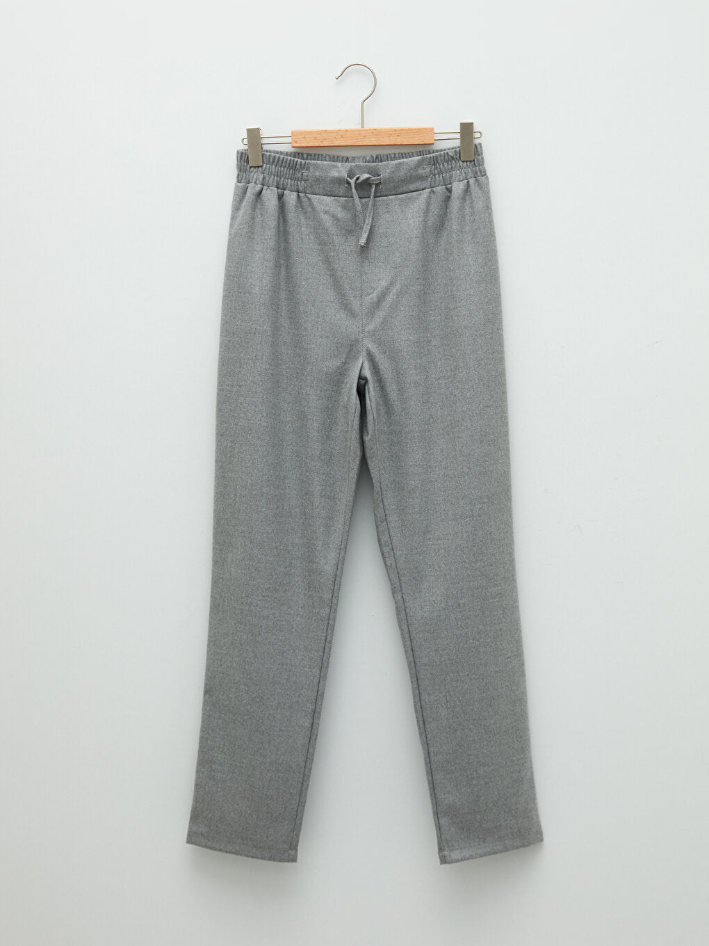 Basic Girl's Trousers with Elastic Waist