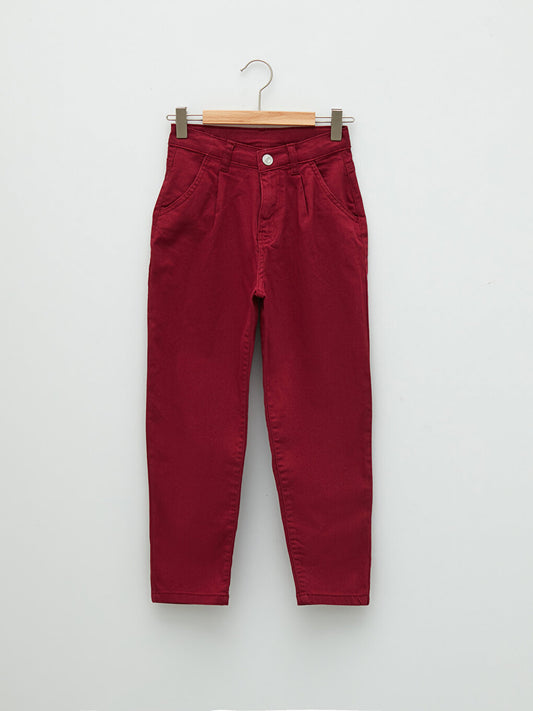 Basic Gabardine Girl's Trousers