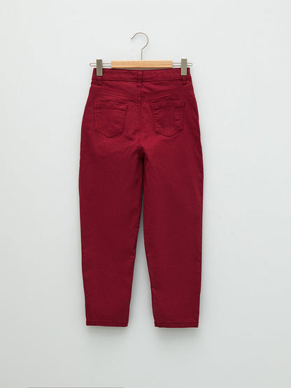 Basic Gabardine Girl's Trousers