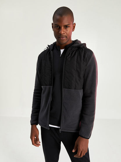 Standard Fit Hooded Men's Sports Cardigan