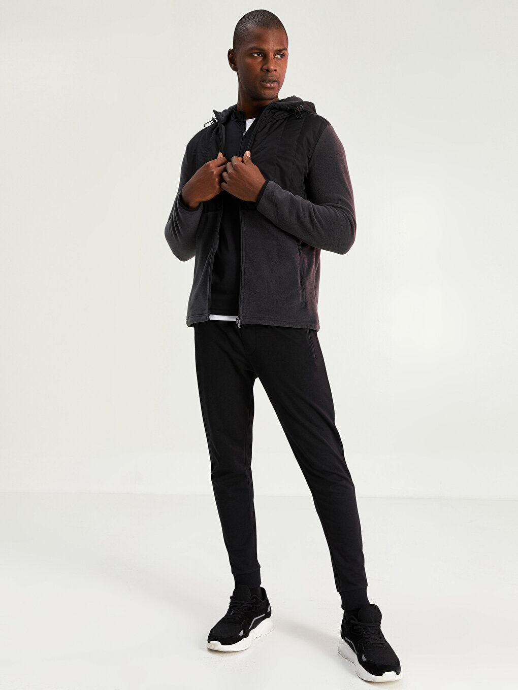 Standard Fit Hooded Men's Sports Cardigan