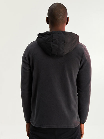 Standard Fit Hooded Men's Sports Cardigan