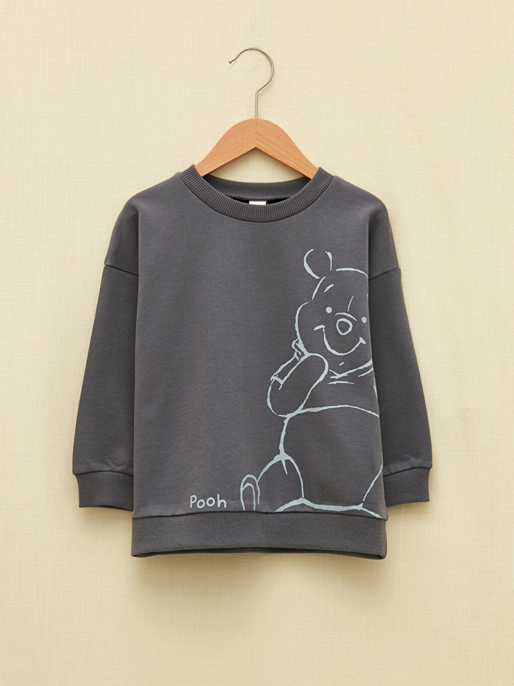 Crew Neck Long Sleeve Winnie the Pooh Printed Organic Cotton Baby Boy Sweatshirt and Jogger Pants 2-pack