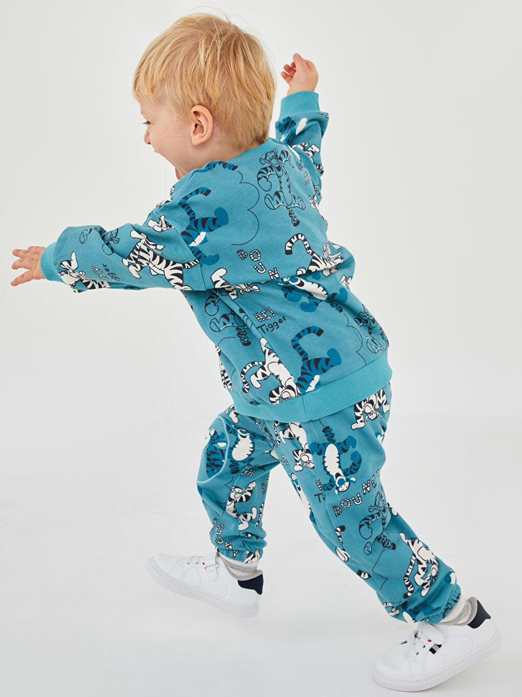 Elastic Waist Tigger Printed Organic Cotton Baby Boy Jogger Tracksuit Bottom