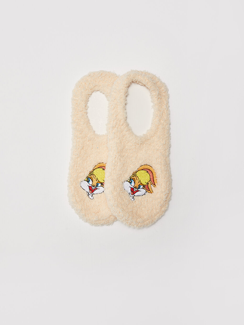 Lola Bunny Embroidered Plush Women's Home Socks