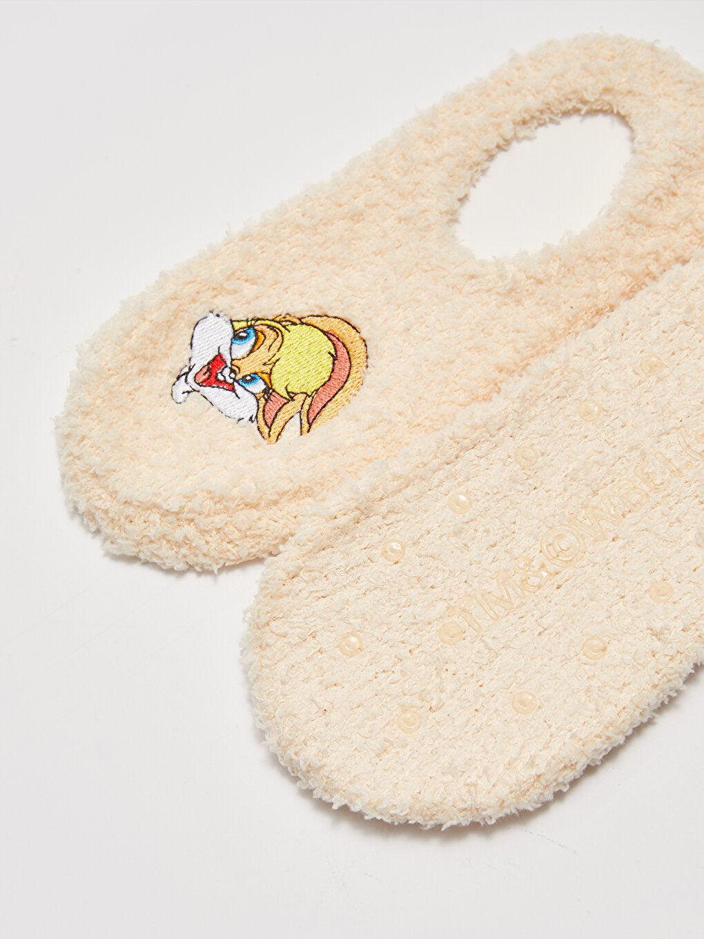 Lola Bunny Embroidered Plush Women's Home Socks