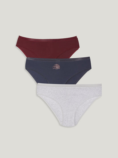 Plain Bikini Panties 3 Pack