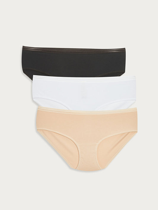 Plain Hipster Panties 3 Pack