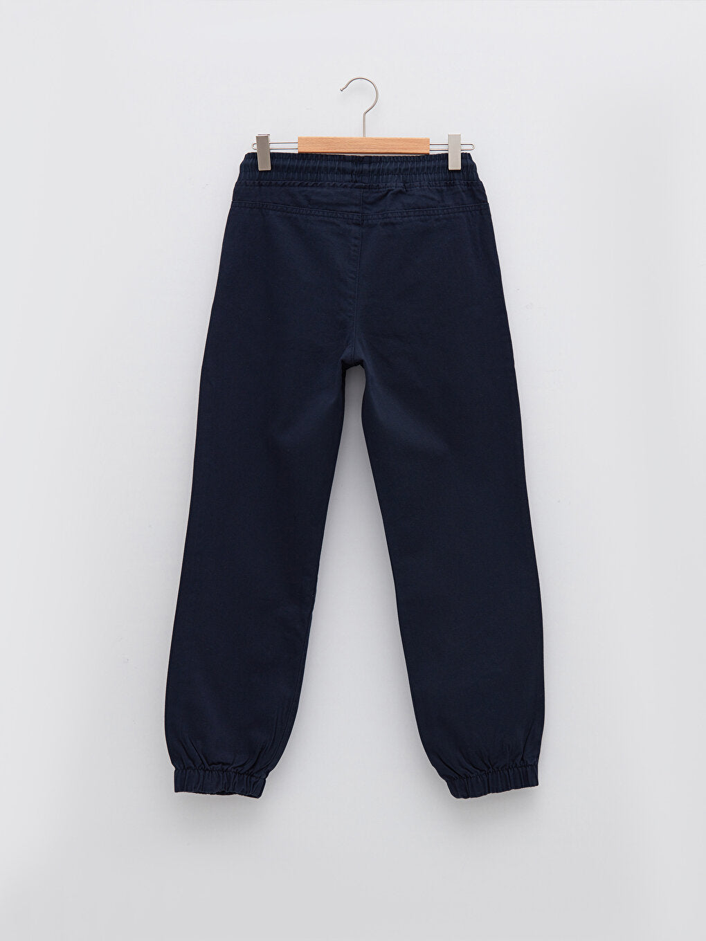 Basic Cotton Boy Trousers with Elastic Waist