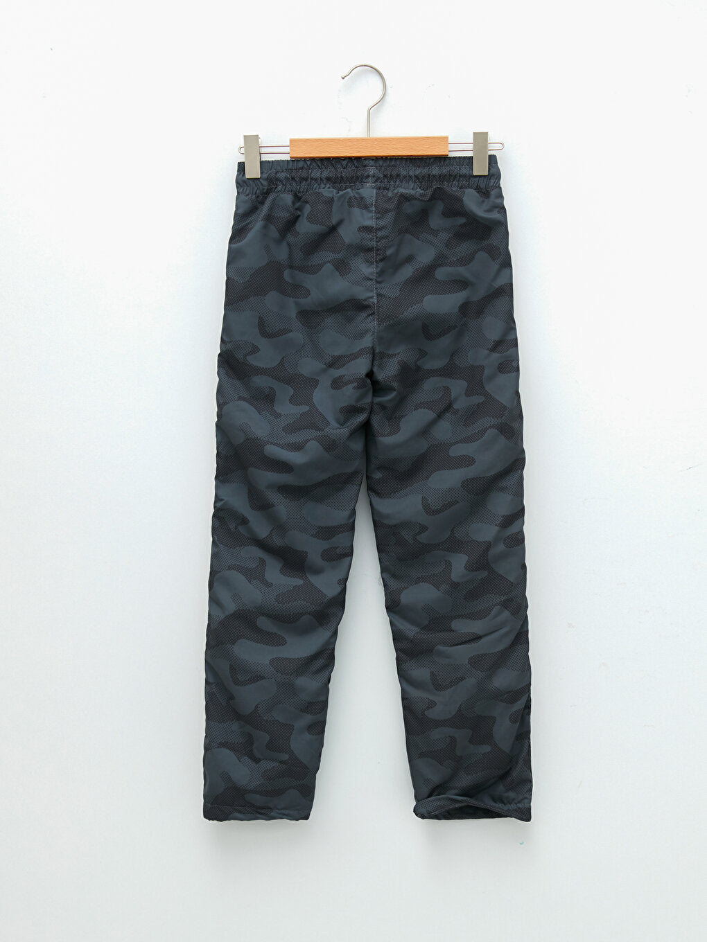 Elastic Waist Camouflage Patterned Fleece Lined Boy's Trousers