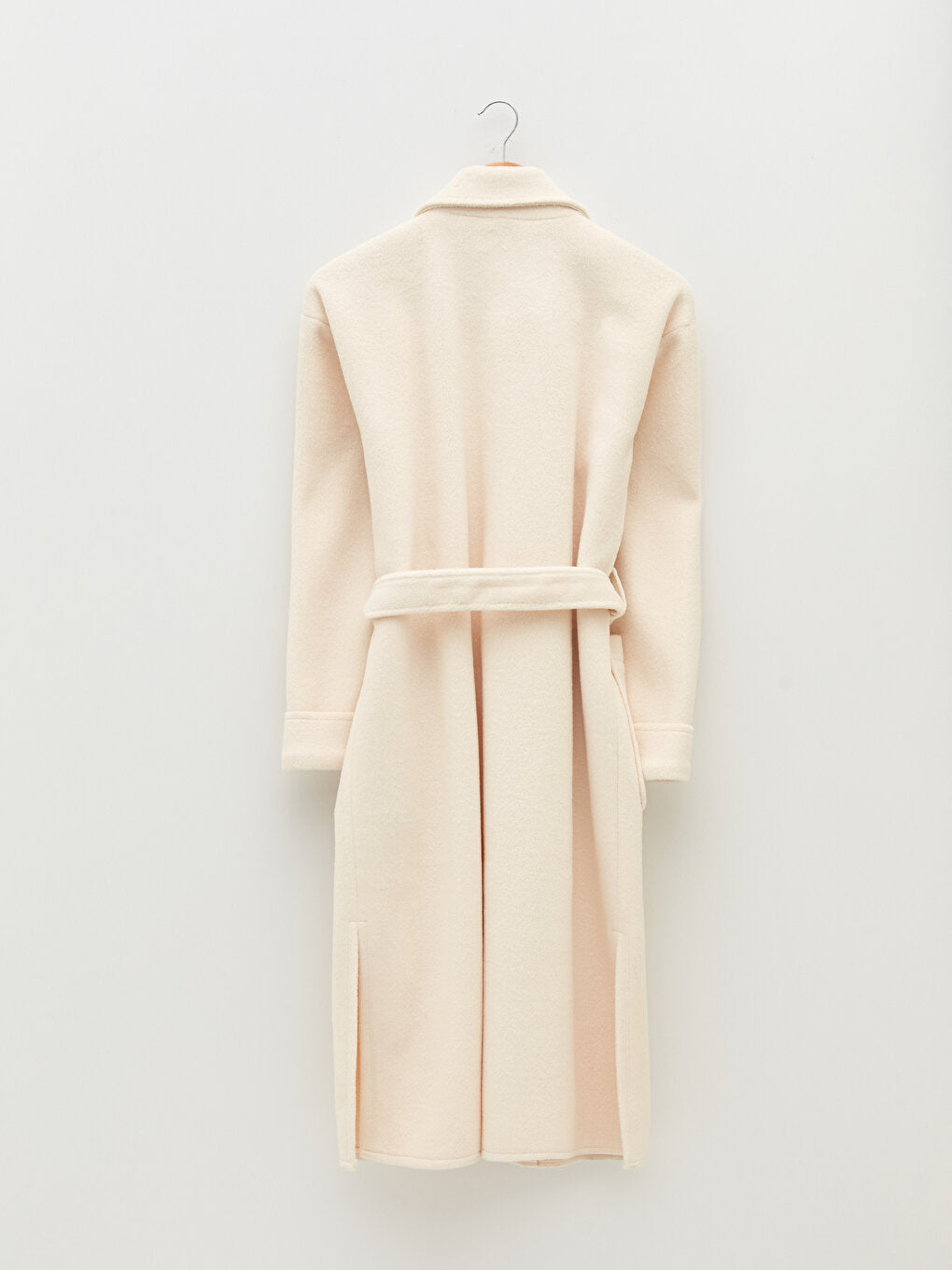 Jacket Collar Belted Long Women's Cashmere Coat