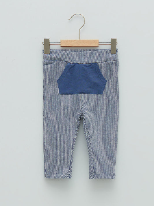 Elastic Waist Striped Baby Boy Trousers