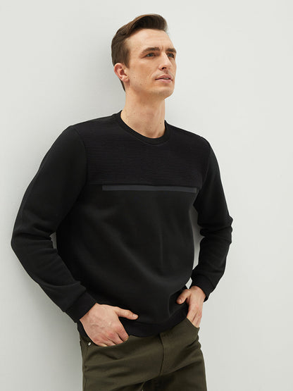 Crew Neck Long Sleeve Men's Sweatshirt