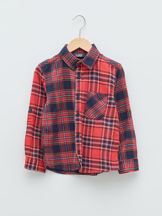 Plaid Long Sleeve Boy's Lumberjack Shirt