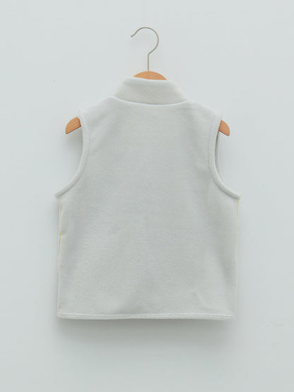 High Collar Baby Boy Zipper Vest