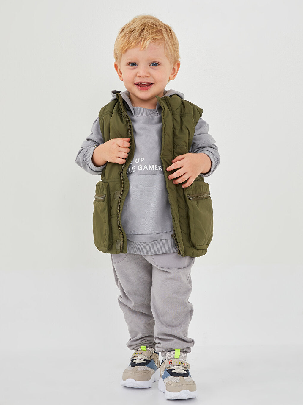 Basic Baby Boy Jogger Sweatpants with Elastic Waist