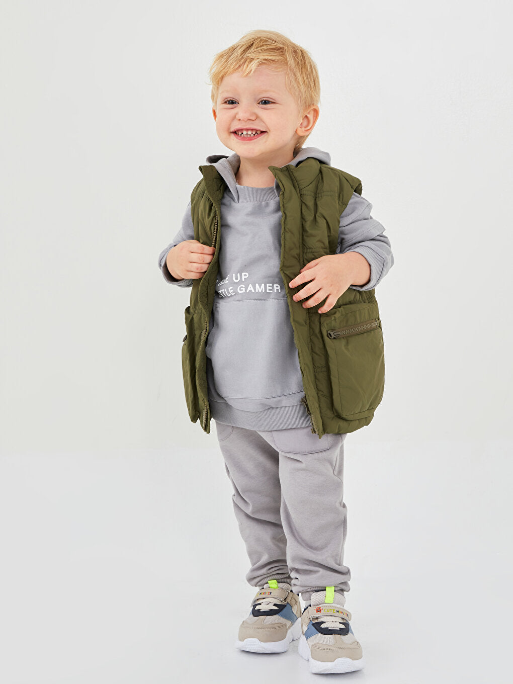 Basic Baby Boy Jogger Sweatpants with Elastic Waist