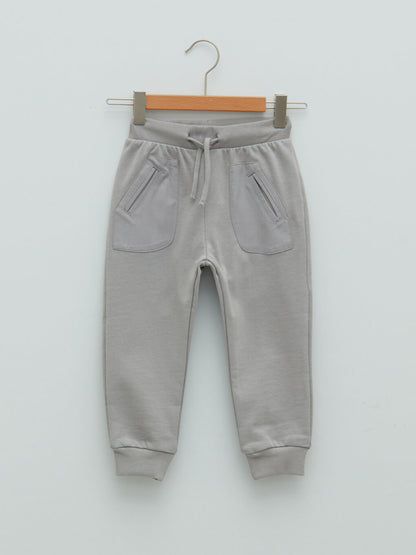 Basic Baby Boy Jogger Sweatpants with Elastic Waist