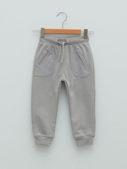 Basic Baby Boy Jogger Sweatpants with Elastic Waist