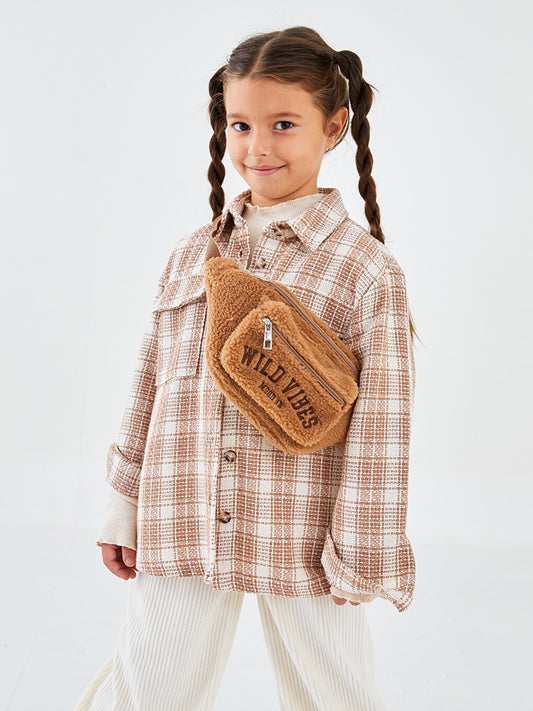 Plaid Long Sleeve Girls Shirt Jacket