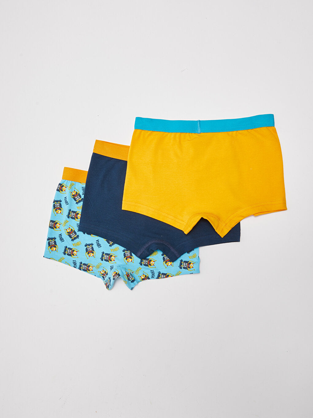 Printed Cotton Boys' Boxer 3-Piece