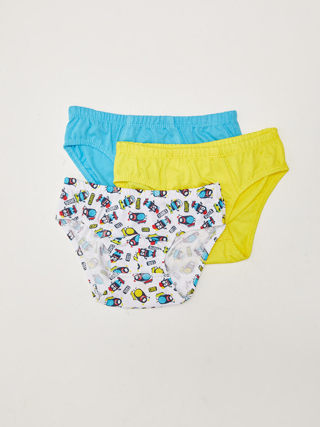 Cotton Boys' Panties 3-Piece