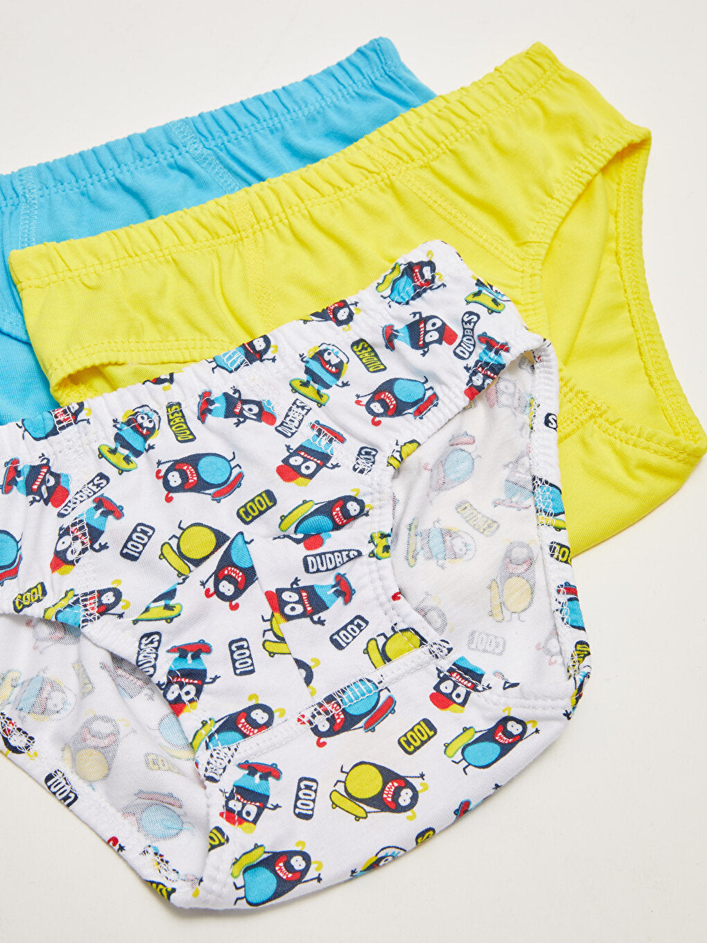 Cotton Boys' Panties 3-Piece