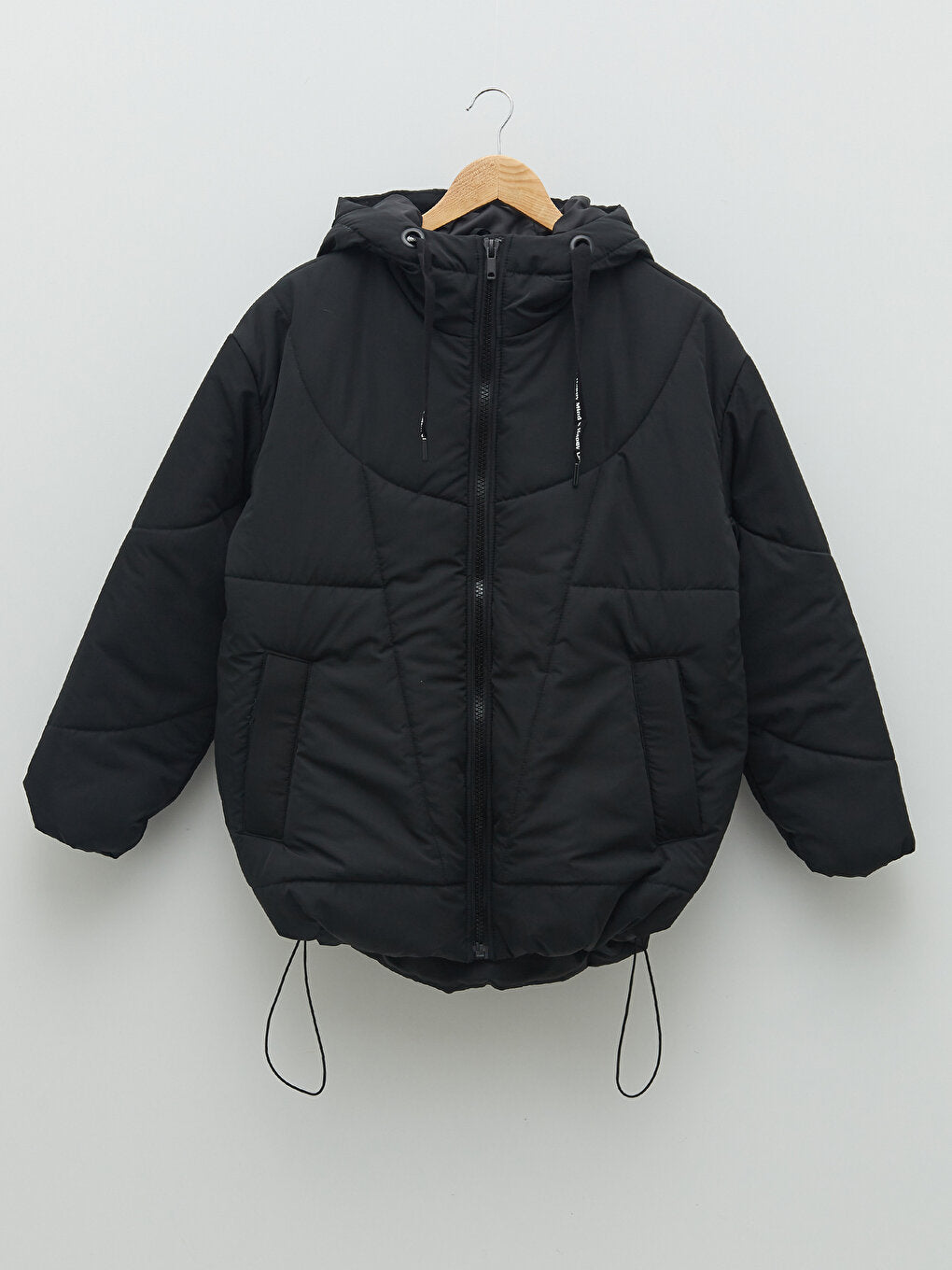 Women's Hooded Plain Puffer Coat