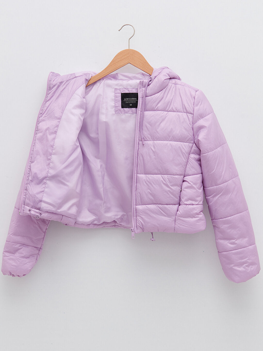 Women's Hooded Plain Puffer Coat