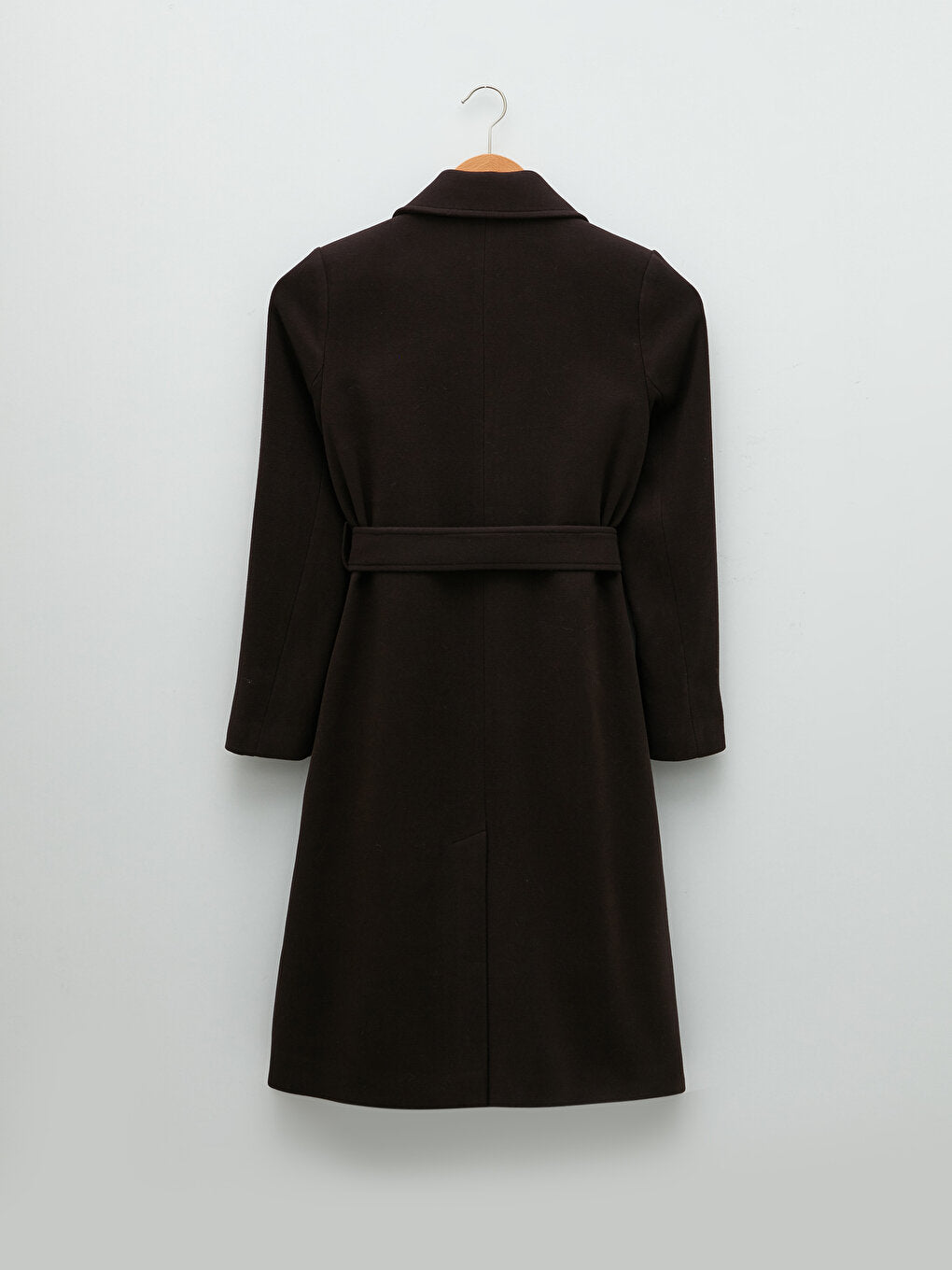 Jacket Collar Plain Long Sleeve Thick Women's Cashmere Coat