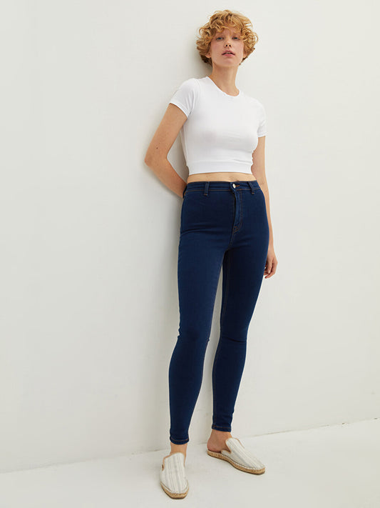 Ankle Length Super Skinny Women's Jean Trousers