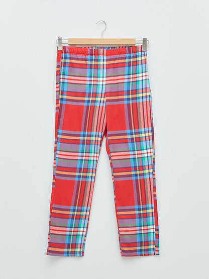 Plaid Women's Pajama Bottom with Elastic Waist