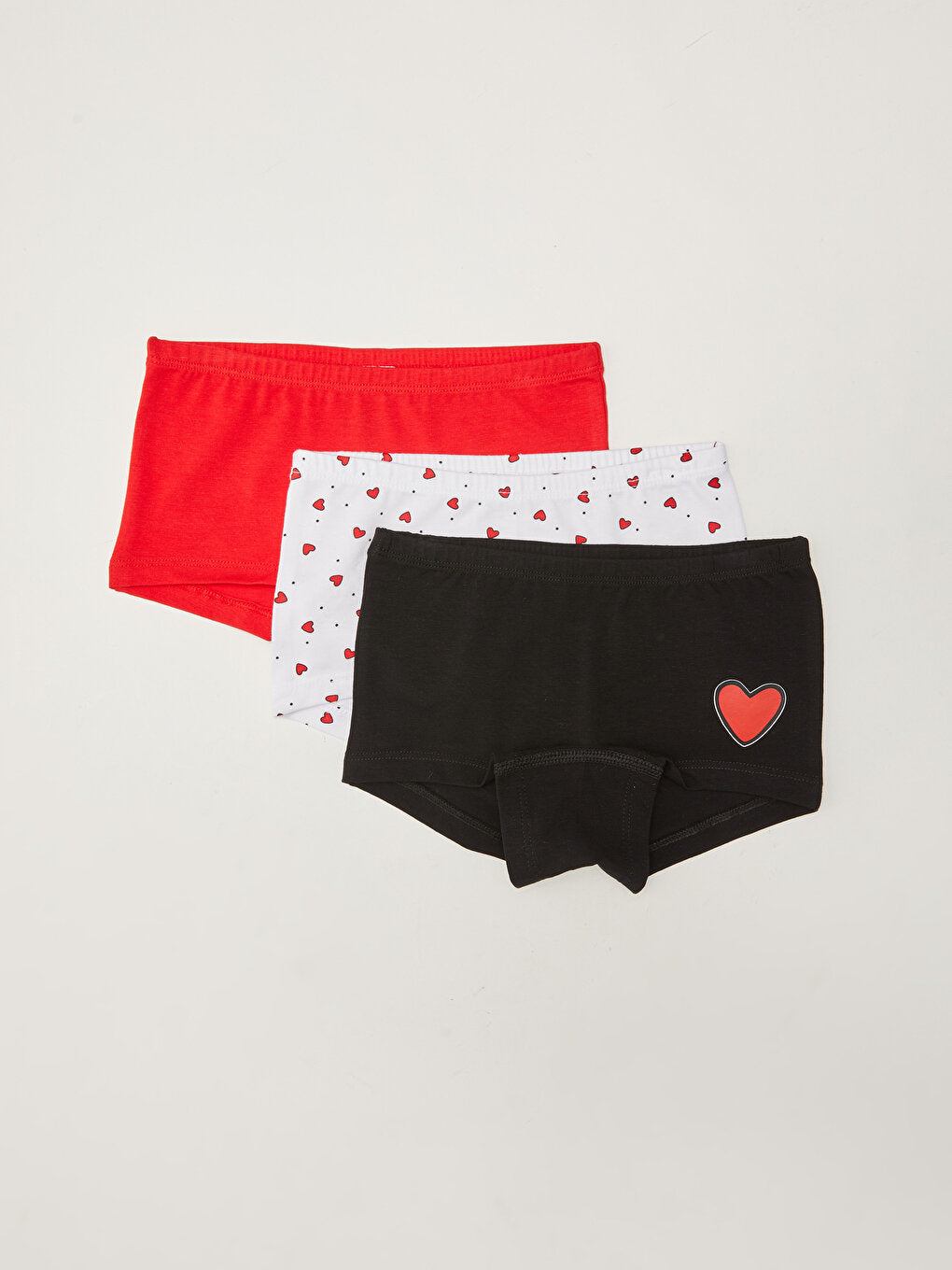 Printed Cotton Girl's Boxer Set of 3