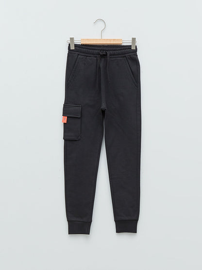 Basic Boy's Jogger Sweatpants with Elastic Waist