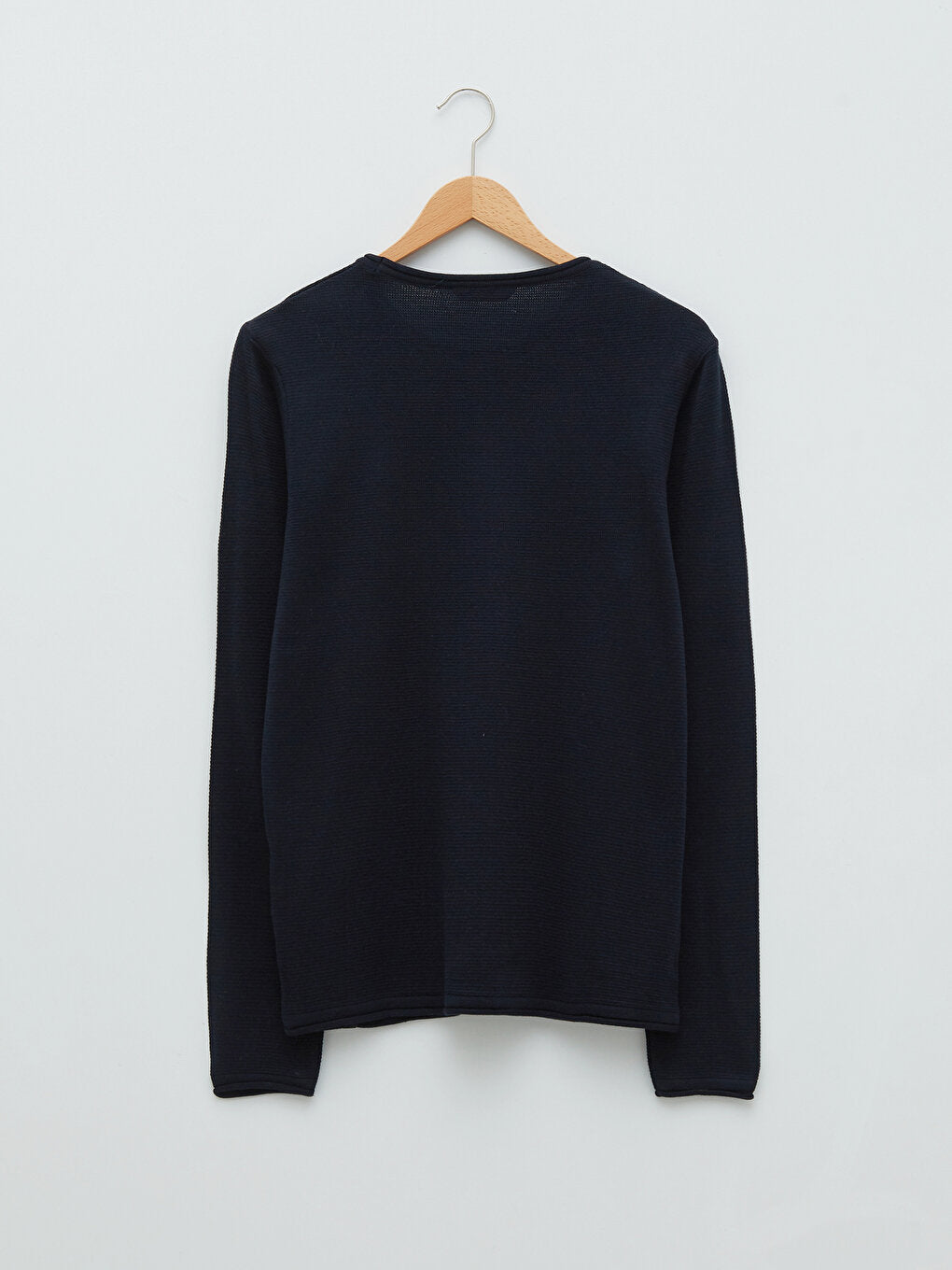 Crew Neck Long Sleeve Men's Knitwear Sweater