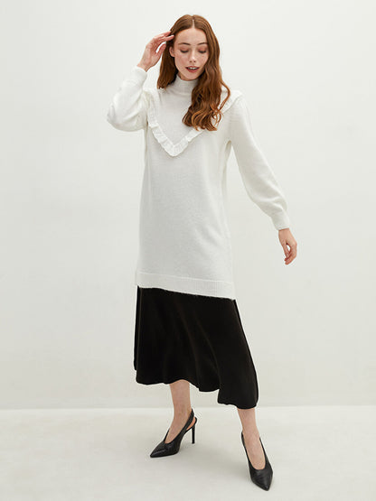 Women's Elastic Waist Plain Knitted Skirt