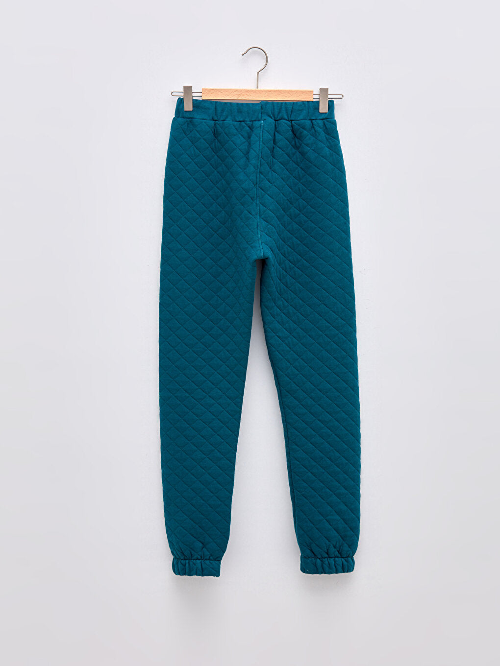 Quilted Patterned Boy Jogger Sweatpants with Elastic Waist