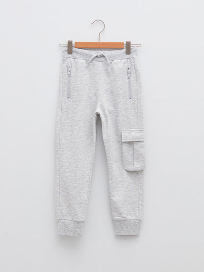 Basic Boy's Jogger Sweatpants with Elastic Waist