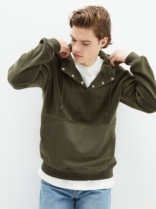 Men's Long Sleeve Plush Hoodie