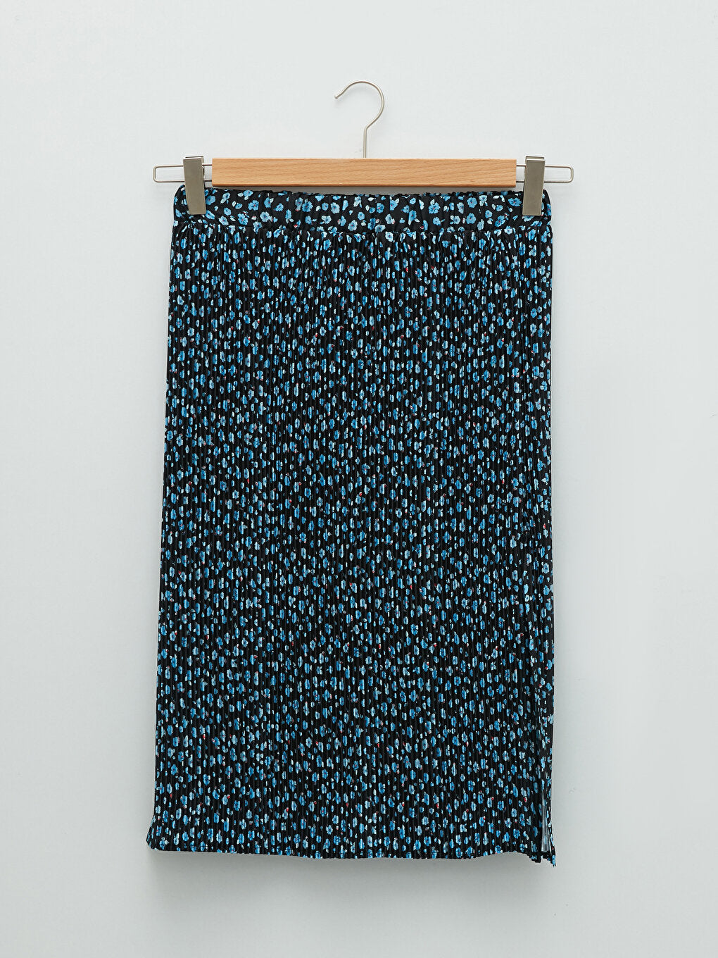 Patterned Slit Detailed Women's Skirt